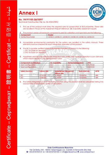 涡街流量计SIL认证